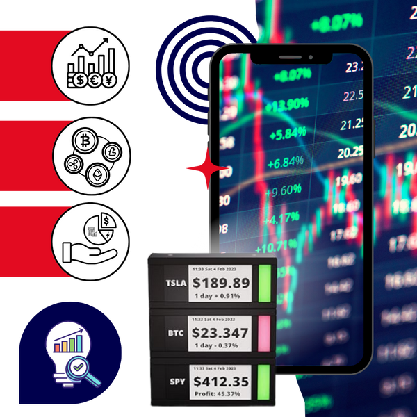 Real Time Crypto Ticker With E Ink Display And Stackable Design