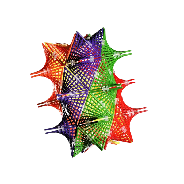 Hyperbolic Magnetic Tiles for STEM Building and Creative Play