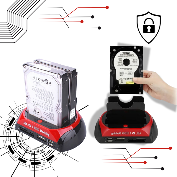 Dual Drive Docking Station for Fast and Seamless Data Access and Transfer