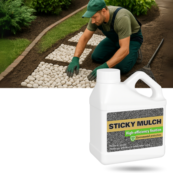 Mulch Stabilizer for Waterproof Bonding and Quick Drying