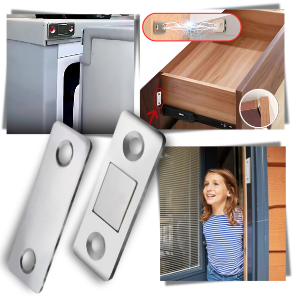 Ultra Thin Magnetic Cabinet Locks For Secure Drill Free Closures