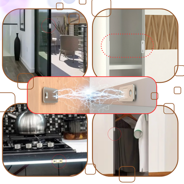 Ultra Thin Magnetic Cabinet Locks For Secure Drill Free Closures