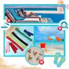 Stretchable Towel Band For A Secure Hold On Beach Chairs