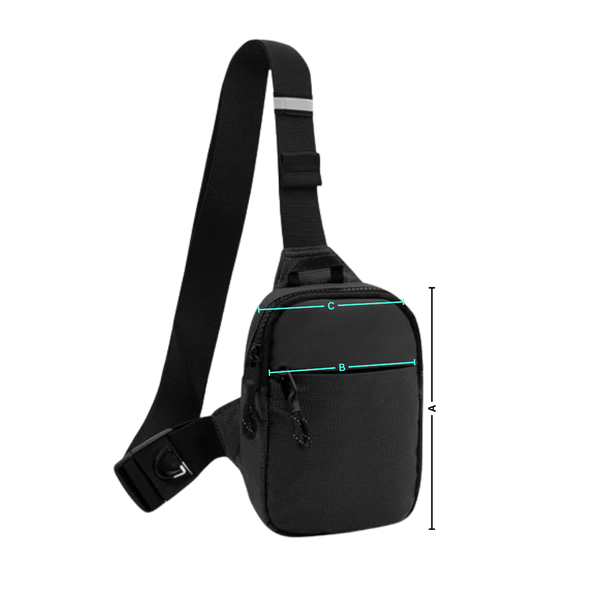 Compact Sling Chest Bag With Organized Pockets And Water Resistant Design