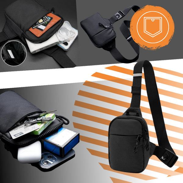 Compact Sling Chest Bag With Organized Pockets And Water Resistant Design