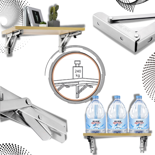 Wall Mounted Folding Table With High Load Capacity And Space Saving Design