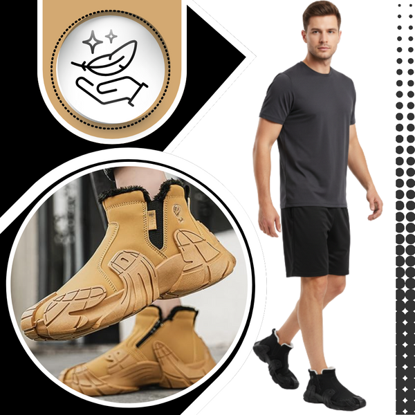 Men's Waterproof Boots With Thermal Insulation And All Terrain Grip