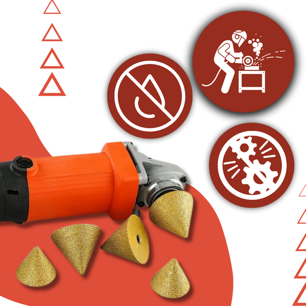 Diamond Beveling Chamfer Bit With Built In Cooling Wax For Precision Edges