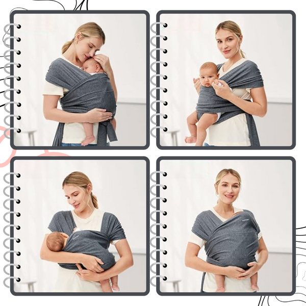 Ergonomic Baby Sling With Breathable Fabric for Natural Positioning