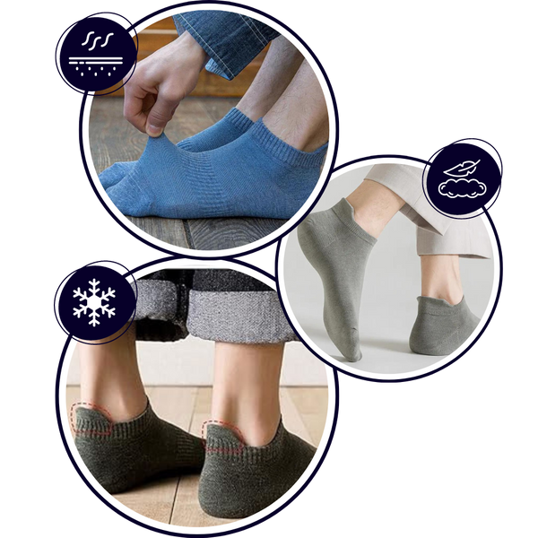 Men's Ankle Socks With Moisture Control And Gentle Stretch
