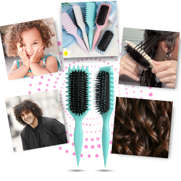Tangle Free Curl Defining Brush For Smooth Defined Curls