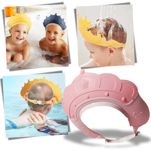 Tear Free Baby Bath Cap With Adjustable Comfort Fit For Gentle Bath Time