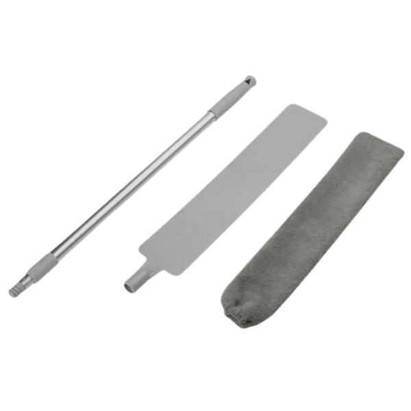 Telescoping Dust Duster With Washable Covers For Hard To Reach Surfaces