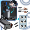 Expandable Car Power Dock With Dual Retractable Cables For Fast Charging