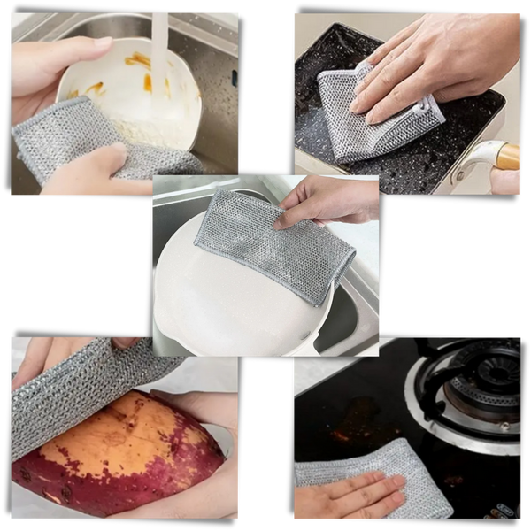 Eco Friendly Thick Absorbent Cleaning Cloth For Fast Drying And Hygienic