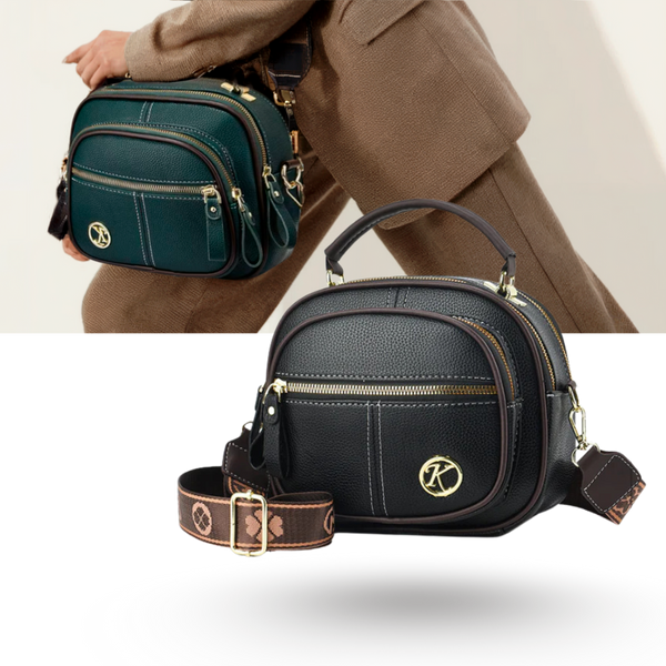 Vegan Leather Sling Bag With Water Resistant Lightweight Design
