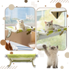 Tool Free Cat Bed Window Perch With Adjustable Comfort Fit