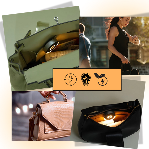Touch Activated Bag Light With Auto Timer And Rechargeable USB Type C