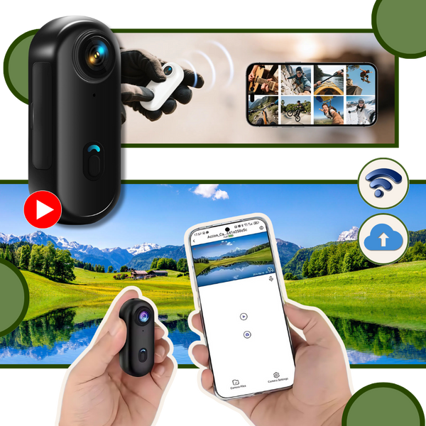 4K Action Camera With Hands Free Recording And All Day Battery