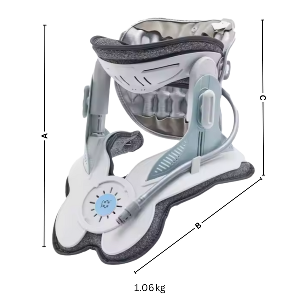 Neck Traction Device With Electric Inflation For Gentle Spinal Alignment