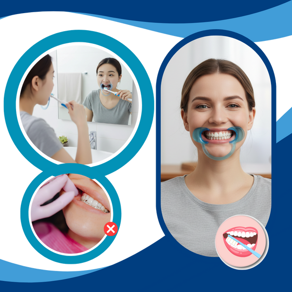 Clear C Shape Mouth Opener for Precise Hygienic Dental Exams