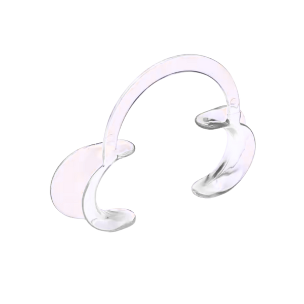Clear C Shape Mouth Opener for Precise Hygienic Dental Exams