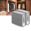 Transparent Window Cube Organizer For Dust Free Closet Storage Foldable Design
