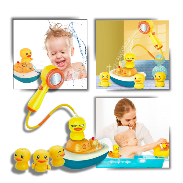 Premium Bath Toy Set With Interactive Multi Spray Modes And Three Ducks