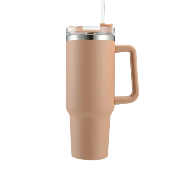 Large Capacity Insulated Stainless Steel Tumbler With Handle Hydration On The Go