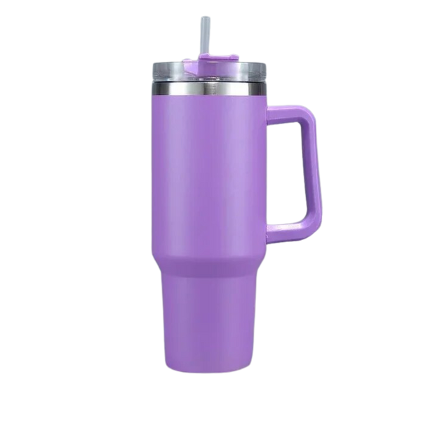 Large Capacity Insulated Stainless Steel Tumbler With Handle Hydration On The Go