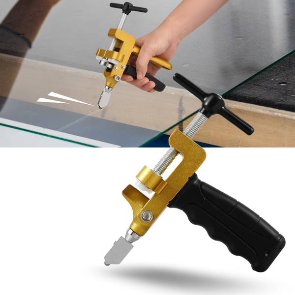 Precision Glass Cutter With Tungsten Steel Blade And Soft Grip