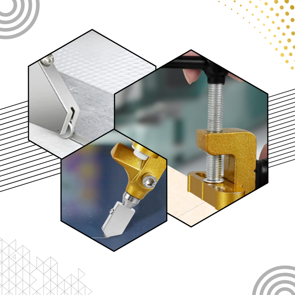 Precision Glass Cutter With Tungsten Steel Blade And Soft Grip