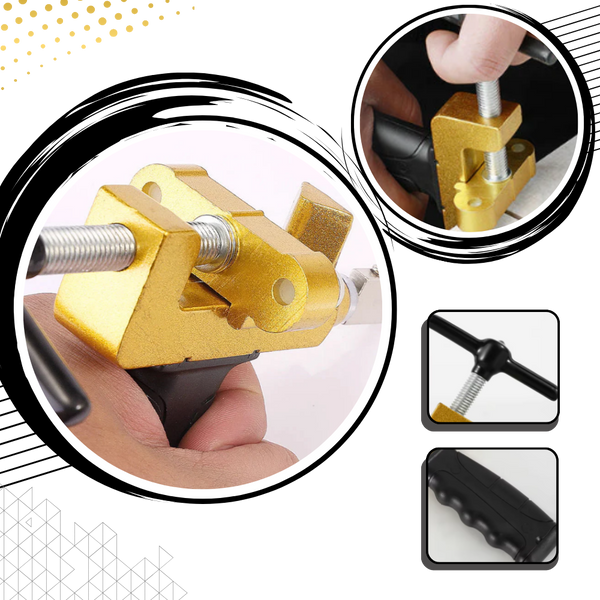 Precision Glass Cutter With Tungsten Steel Blade And Soft Grip