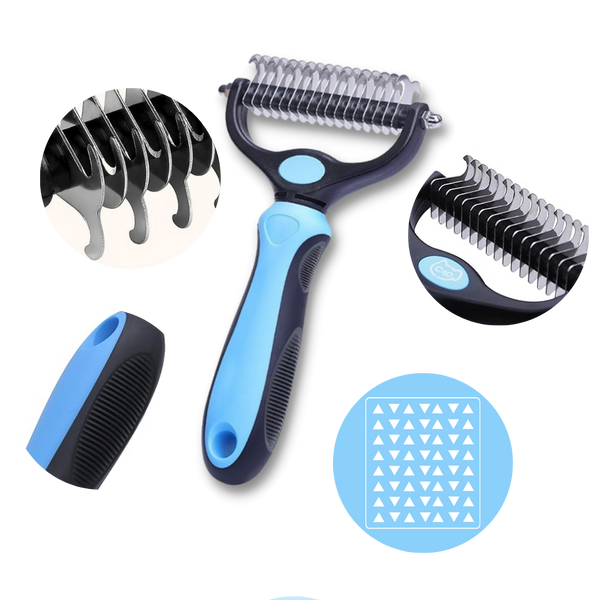 Premium Deshedding Grooming Brush for Dogs and Cats with Gentle Removal