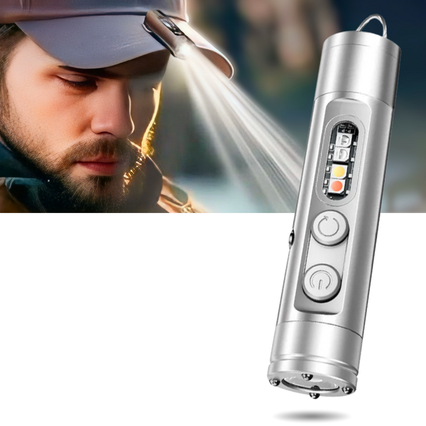 Compact Magnetic Flashlight With Rapid USB C Charging And Waterproof