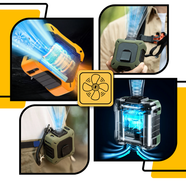 Waistband Wearable Fan With Powerful Airflow And Long Battery Life