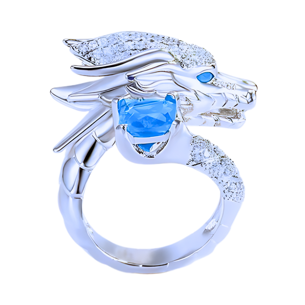 Handcrafted Silver Dragon Ring With Timeless Elegance And Adjustable Fit