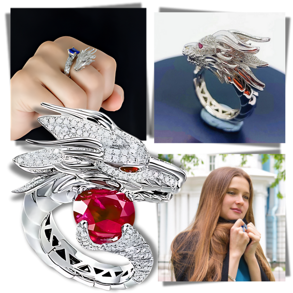 Handcrafted Silver Dragon Ring With Timeless Elegance And Adjustable Fit