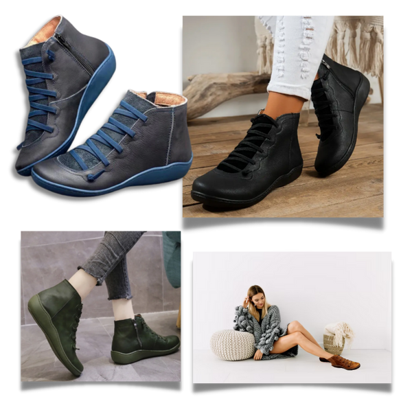 Unisex Arch Support Boots With Cross Strap Design For All Day Comfort