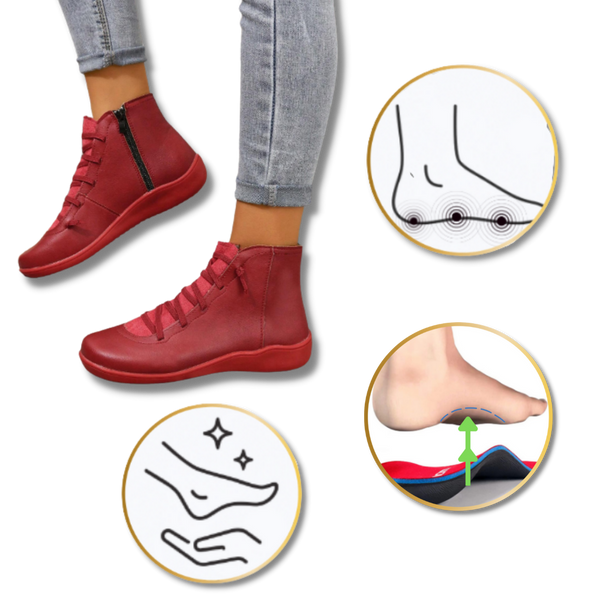 Unisex Arch Support Boots With Cross Strap Design For All Day Comfort