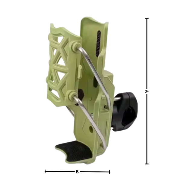 Universal Bike Handlebar Cup Holder With Adjustable Size And 360 Degree Rotation