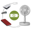 Compact Foldable USB Fan With Long Battery Life And Silent Operation