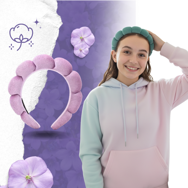 Lux Velvet Spa Headband For Ultra Absorbent Non Slip Hair Care
