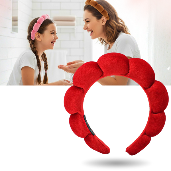 Lux Velvet Spa Headband For Ultra Absorbent Non Slip Hair Care