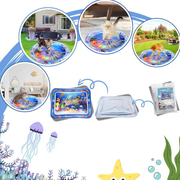 Portable Pet Water Mat For Sensory Play And Developmental Stimulation