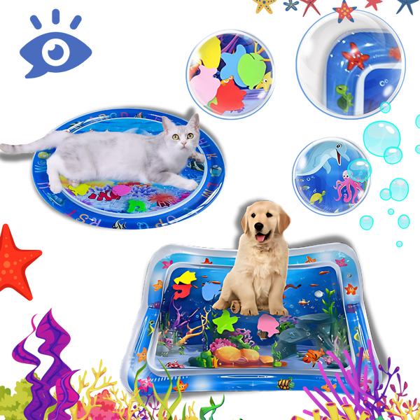 Portable Pet Water Mat For Sensory Play And Developmental Stimulation