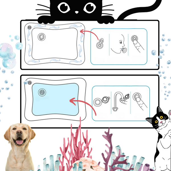 Portable Pet Water Mat For Sensory Play And Developmental Stimulation