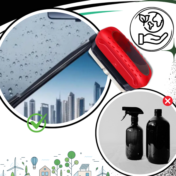 Windscreen Cleaner With Water Repellent Shield For Clear Rain Visibility