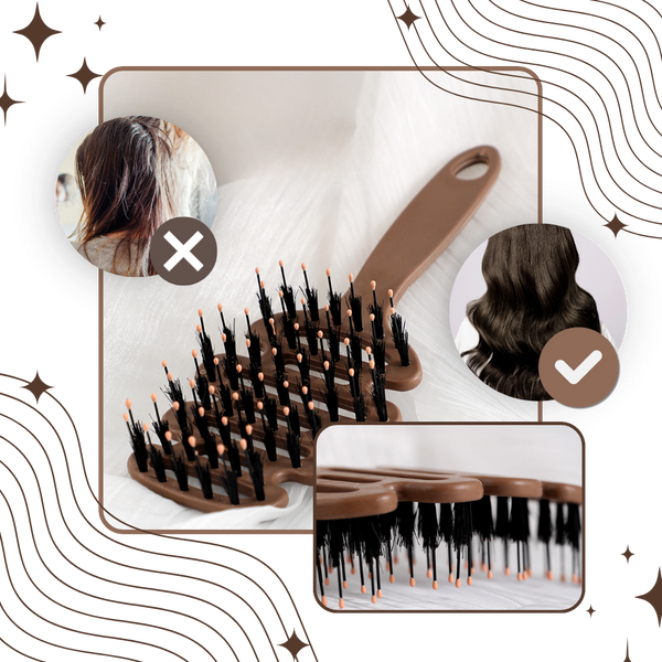 Volumizing Boar Bristle Brush For Volume And Frizz Control