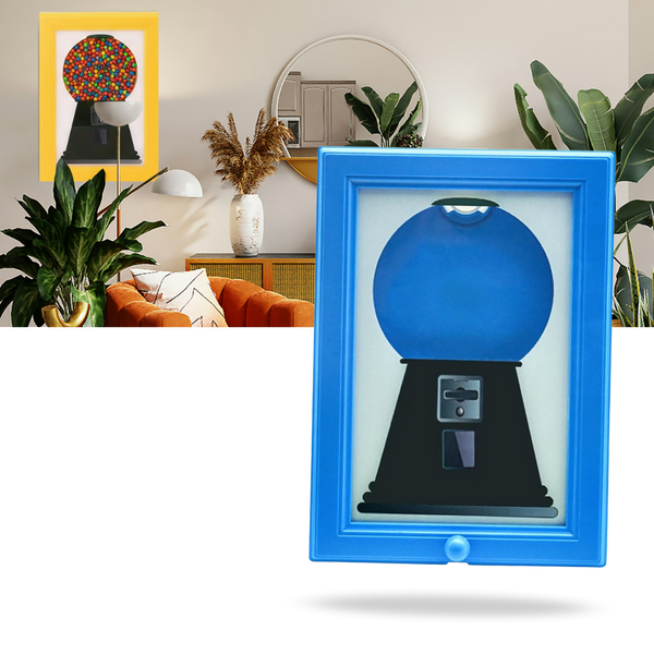 Wall Mount Candy Frame Dispenser With Photo Frame And Large Capacity
